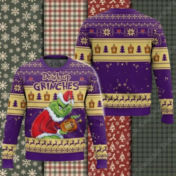 Drink Up Grinches Crown Royal Ugly Sweater