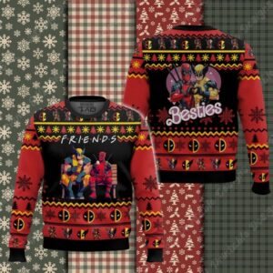 F.R.I.E.N.D.S Deadpool Wolverine Ugly Sweater