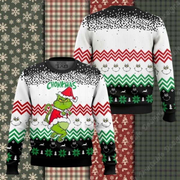 Get Grinch Cat Chonkmas Ugly Sweater GR290923DHN4TTT