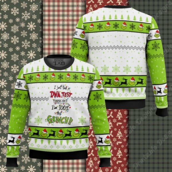 Grinch DNA Test Ugly Sweater