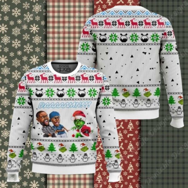 Grinch Meme Daaamn Ugly Sweater