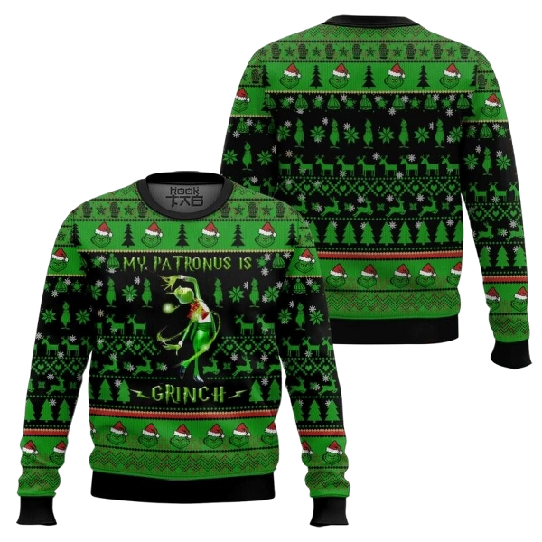 Grinch Patronus Ugly Sweater
