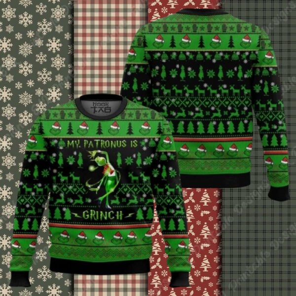 Grinch Patronus Ugly Sweater