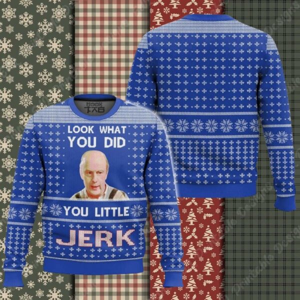Home Alone, You Little Jerk Meme Christmas Ugly Sweater