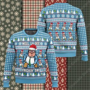 Saturday Night Live Matt Foley Well, La Dee Frickin da Ugly Christmas Sweater