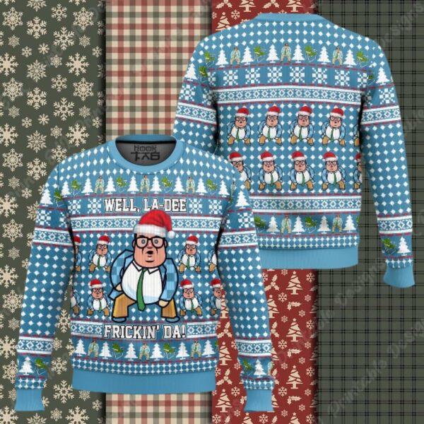 Saturday Night Live Matt Foley Well, La Dee Frickin da Ugly Christmas Sweater