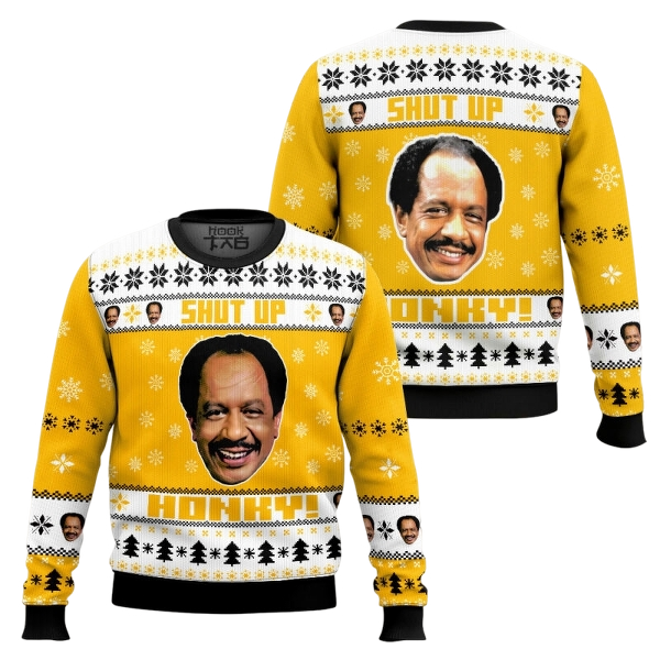 The Jeffersons, George Jefferson Shut up Honkey Ugly Sweater