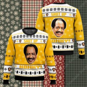 The Jeffersons, George Jefferson Shut up Honkey Ugly Sweater