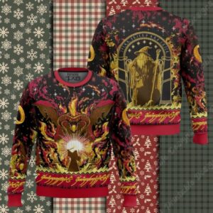 You Shall Not Pass Balrog Christmas Sweater Preorder