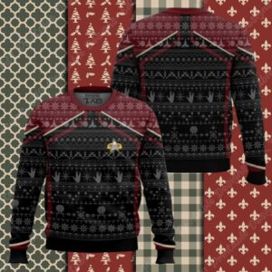 3D S.T Picard 2020 Red Ugly Christmas Ugly Sweater