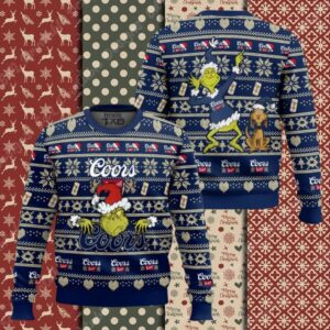 Coors Banquet Grinch Ugly Sweater