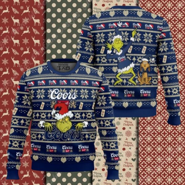 Coors Banquet Grinch Ugly Sweater