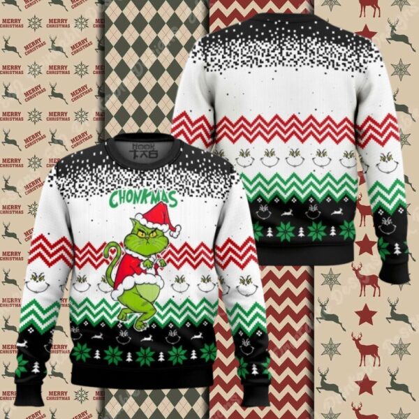 Get Grinch Cat Chonkmas Ugly Sweater GR290923DHN4TTT
