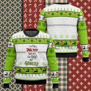 Grinch DNA Test Ugly Sweater