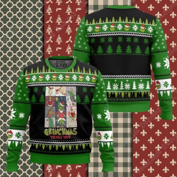 Grinch Grinchmas The Eras Tour Ugly Christmas Sweater