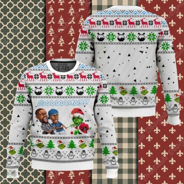 Grinch Meme Daaamn Ugly Sweater