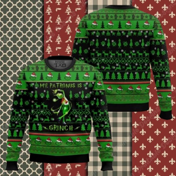 Grinch Patronus Ugly Sweater