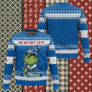 Ho Ho Holy Sh!t Im Drunk Michelob Ultra Grinch Ugly Sweater