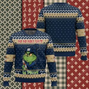 Ho Ho Holy Sh!t Im Drunk Miller Lite Grinch Ugly Sweater