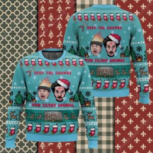 Keep The Change Home Alone Ugly Christmas Sweater