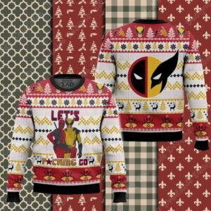 Let’s Go Deadpool Wolverine Ugly Sweater