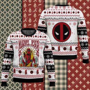 Marvel Jesus Deadpool Ugly Sweaters 1