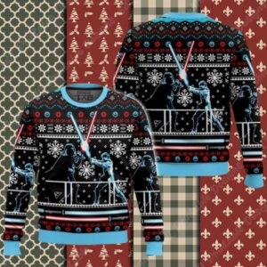 Star Wars, Lightsaber Duel Faux Ugly Christmas Sweater