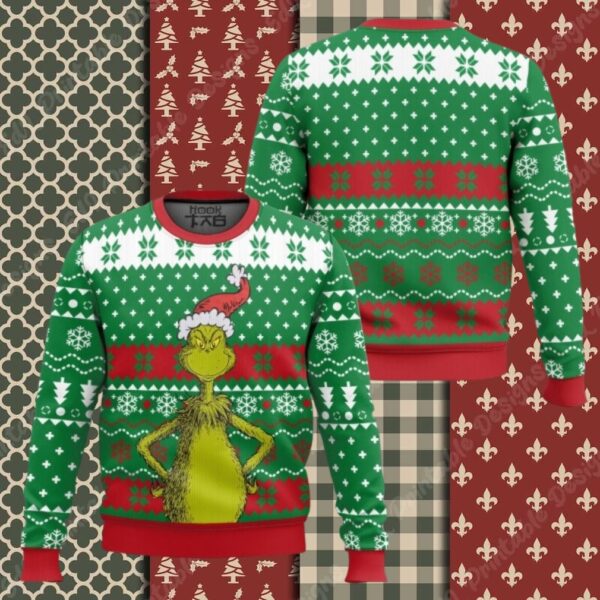 The Grinch Christmas 3D Ugly Thicken Sweaters