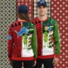 Detroit Lions Grinch Love Blue Ladies Christmas Ugly Sweater