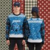 Detroit Lions Football Grey Blue Best Xmas Ugly Sweater