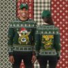 Green Bay Packers Funny Santa Claus Chymney Cheap Christmas Ugly Sweater