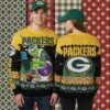 Green Bay Packers Grinch Love Cute Christmas Ugly Sweater