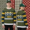 Green Bay Packers Funny Santa Claus Chymney Cheap Christmas Ugly Sweater