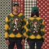 Green Bay Packers Brett Favre Player Family Christmas Ugly Sweater