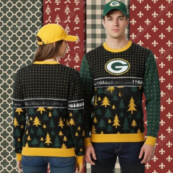 Green Bay Packers Xmas Tree Best Christmas Ugly Sweater