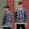 Detroit Lions Ho Ho Ho Santa Claus Blue Xmas Party Ugly Sweater