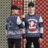 Detroit Lions Personalized Game Day Black Best Christmas Ugly Sweater