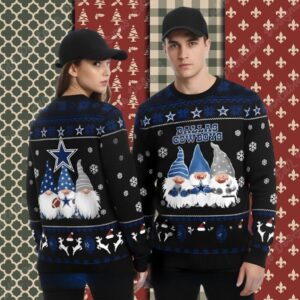 Snomes Dallas Cowboys Blue Mens Ugly Sweater